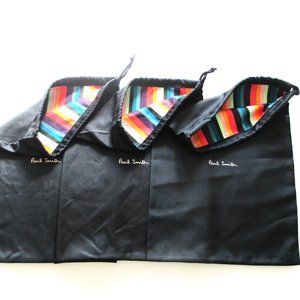 BUNDLE OF 3 PAUL SMITH RAINBOW DRAWSTRING DUST BAGS